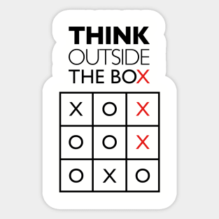 THINK OUTSIDE THE BOX Sticker